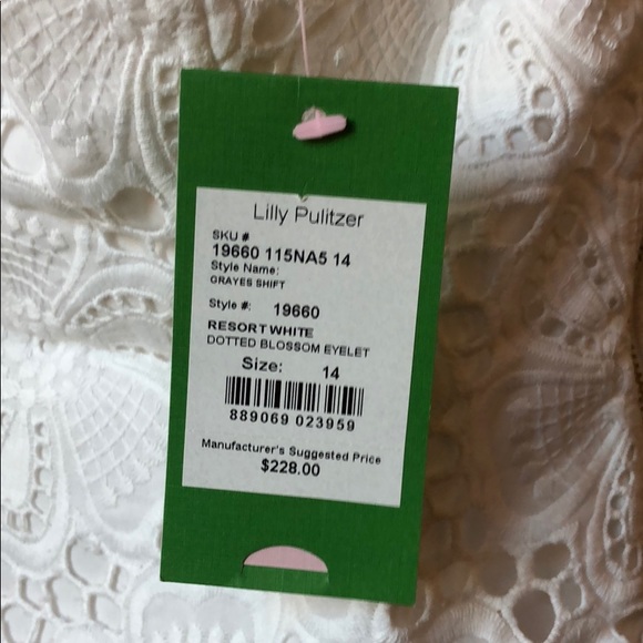 Lilly Pulitzer White Dress NWT - Picture 8 of 8